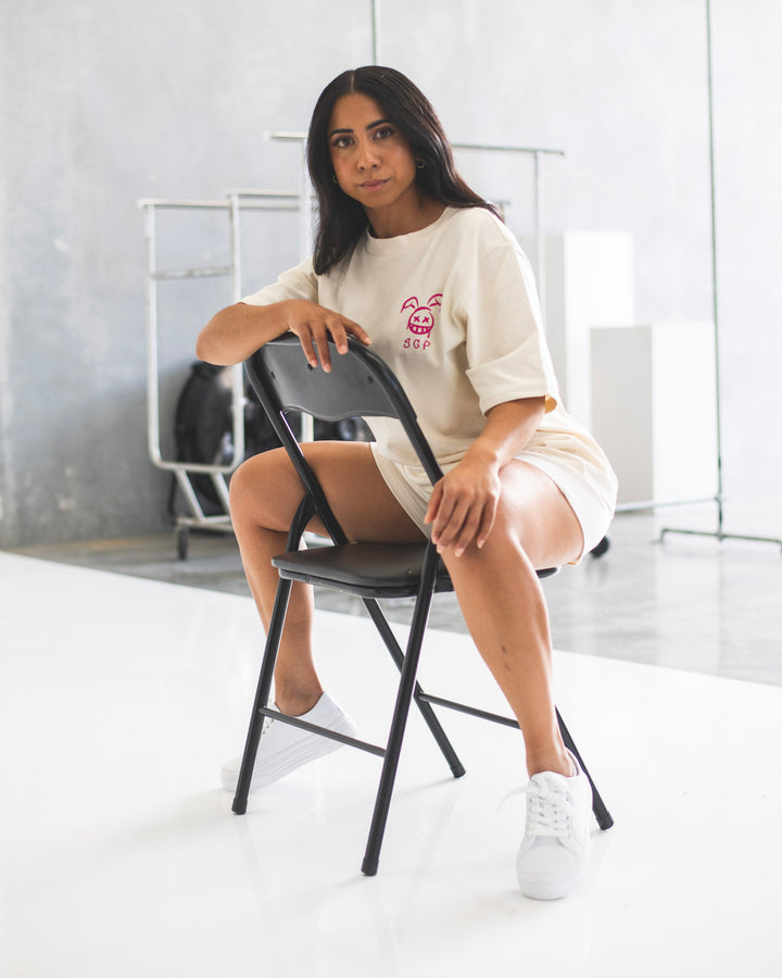 SGP Signature (Heavy) Shorts Women - Ecru
